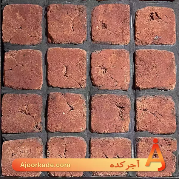 آجر قزاقی 10 در 10 قرمز تیره کد G106