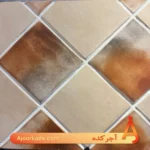 کاشی دست‌ساز 20*20 ترکیبی با آجر کف