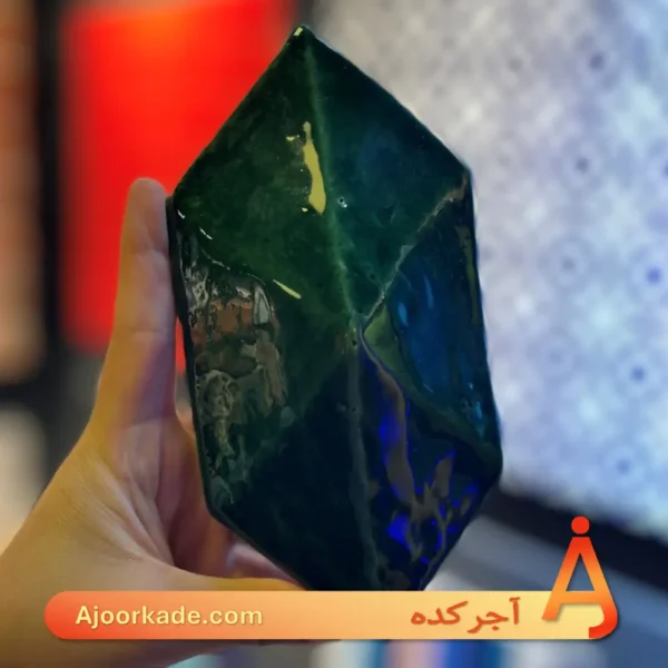 خشت دست ساز لعابی طرح الماس